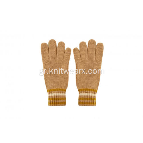 Boy`s Girl's Knitted Full Fingers Winter Warm Gloves